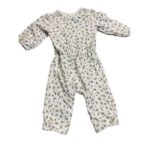 Carters Holiday snap closure one piece baby girl outfit - Picture 2 of 5